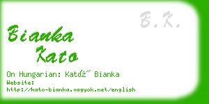 bianka kato business card